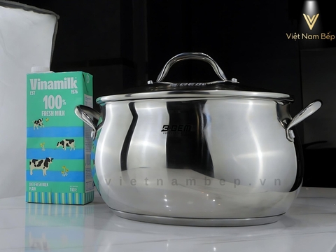 Bộ nồi B-Gem Belly BG-988 ARIC Inox304 cao cấp kèm chảo chống dính kim cương tại thành phố Hồ Chí Minh