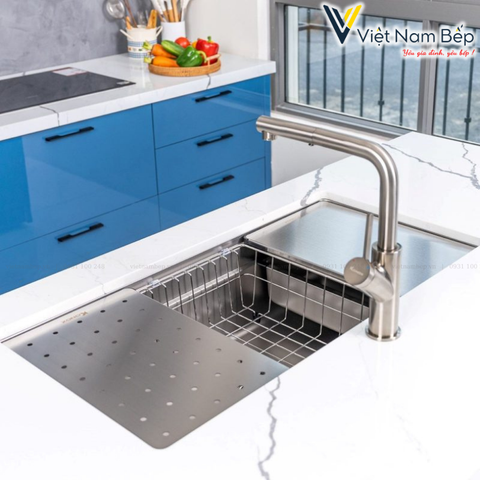 Chậu rửa bát chống xước Workstation Sink – Undermount Sink KN8644SU Dekor - Chính hãng KONOX