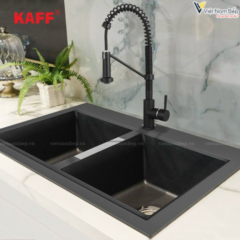 Chậu rửa GRANITE KAFF KF-MONDY-8552S - Bảo hành chính hãng 5 năm