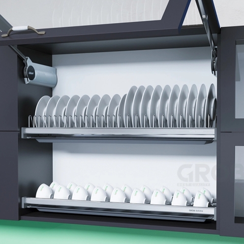 Giá chén bát cố định GROB GS304-160/170/180/190 inox SUS304 - Hàng chính hãng GROB