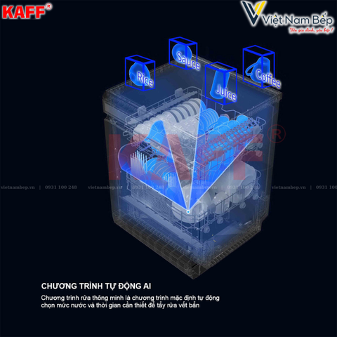 Máy rửa chén bát độc lập KAFF KF-CARYA1FB