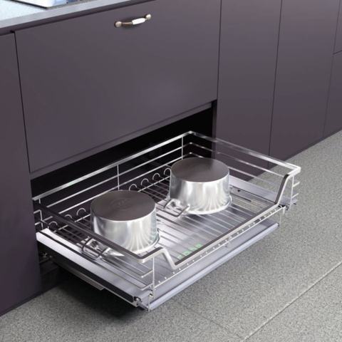 Kệ đựng xoong nồi GROB CS304- 61NEW/71NEW/75NEW/81NEW/91NEW inox 304, nan vuông - Hàng chính hãng