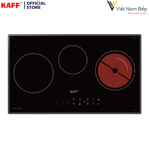 Bếp điện từ kết hợp 3 vùng nấu KAFF KF-IC3801 - Bảo hành chính hãng 5 năm