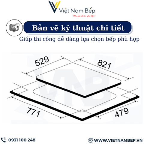 Bếp từ đa vùng nấu CAO CẤP KF-Smart734Vario - Bảo hành chính hãng 7 năm