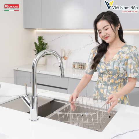 Chậu rửa bát chống xước Workstation Sink – Undermount Sink KN8646DU Dekor - Chính hãng KONOX