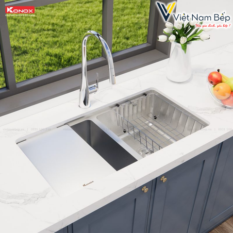 Chậu rửa bát chống xước Workstation Sink – Undermount Sink KN8646DU Dekor - Chính hãng KONOX