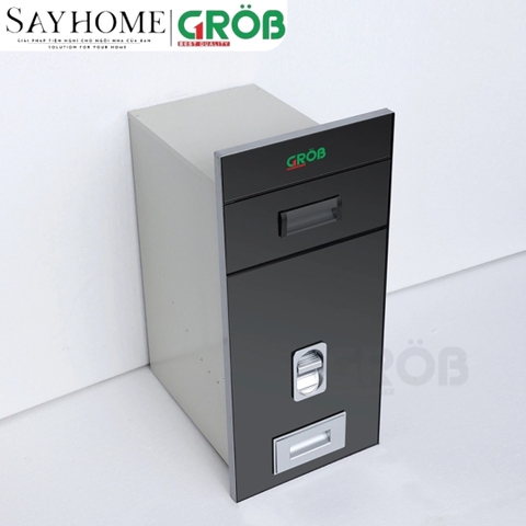 Thùng gạo GROB RB- 250BF/260BF/260WF/300BF/300WF mặt gương - Hàng chính hãng GROB