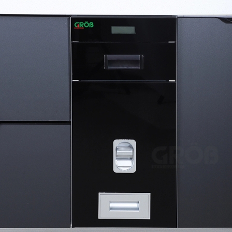 Thùng gạo GROB RBE-300B/300W mặt gương điện tử - Hàng chính hãng GROB