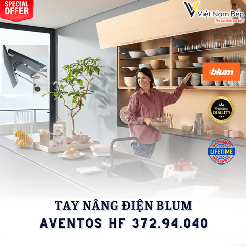 Tay nâng điện Blum AVENTOS HF màu trắng 372.94.040