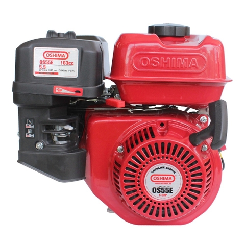 Động cơ nổ Oshima OS55E 5.5HP Đỏ 4 thì