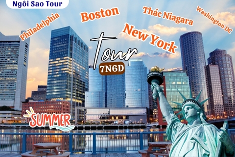 Tour Nội Địa Mỹ Bờ Đông APR7: New York City - Philadephila - Washington Dc - Niagara - Boston (7N6Đ) cùng Ngôi Sao Group