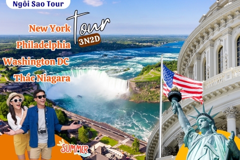 Tour Nội Địa Mỹ Bờ Đông DN3:NEW YORK – PHILADELPHIA –   WASHINGTON DC - THÁC NIAGARA (3 Ngày 2 Đêm) cùng Ngôi Sao Group