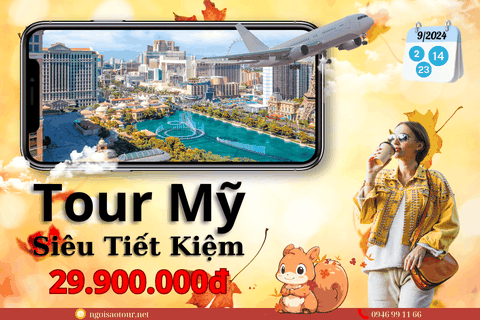 Du Lịch Mỹ - Tour Mỹ Bờ Tây Siêu Tiết Kiệm Kết Hợp Thăm Thân 7N6Đ Los Angeles - Las Vegas - San Diego Tháng 9