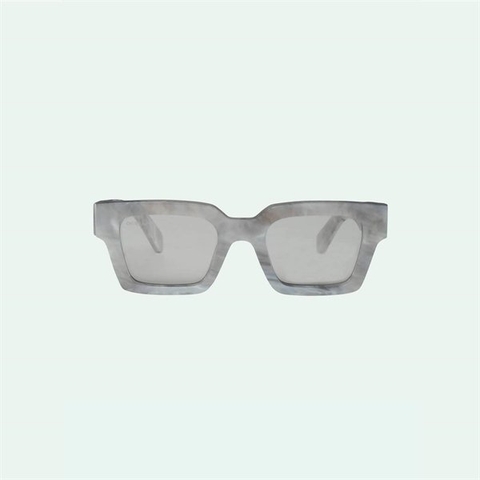 Kính OFF-WHITE Rectangle-Frame Light Grey Marble Virgil SUNGLASSES Bản Best Quality (Like Auth)