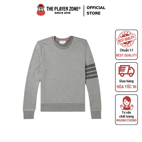 Áo Sweater Thom Browne The Best Preppy Sweatshirt Brand - Grey