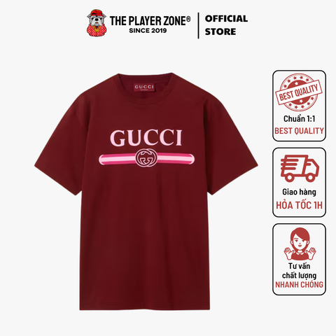 Áo thun Gucci Cotton Jersey Rosso Ancora red