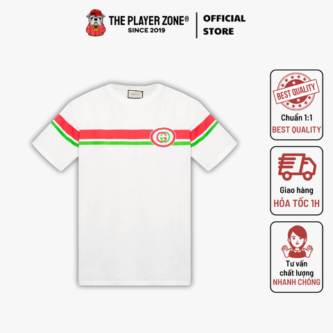 Áo Thun Gucci Logo Crew neck T-Shirt - White