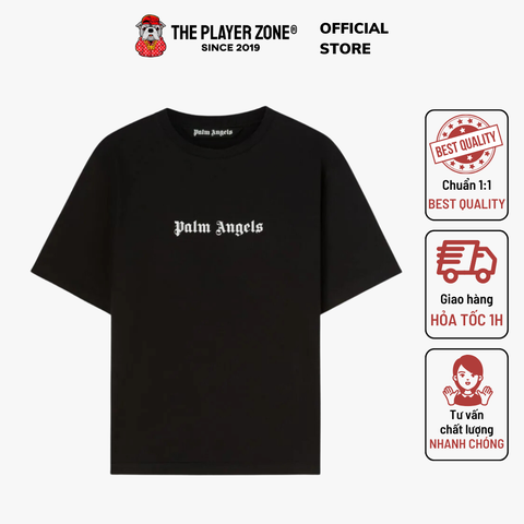 Áo thun Palm Angels Logo Basic Printed - Đen