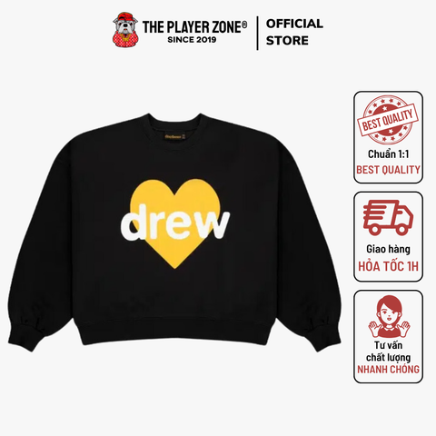 Sweater Drew House Infinity Love - Form Boxy - Đen