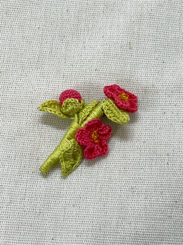 BROOCHES 2 MINI FLOWERS