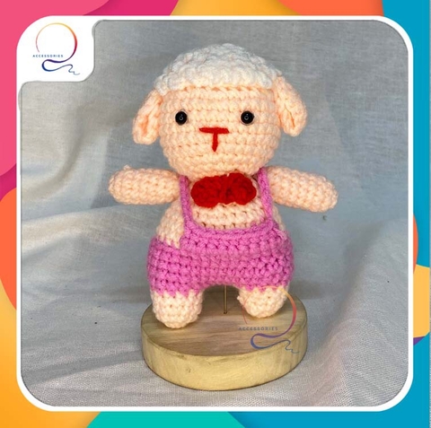 BIG ANIMALS SHEEP IN CLOTHES-pink