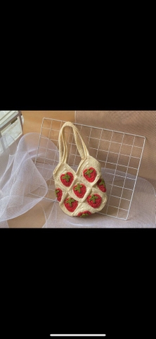 CROCHET BAGS FLOWER BROCADE