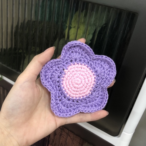 COASTER SIMPLE FLOWER-purple pink