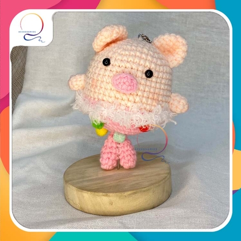 BIG ANIMALS PIG MERMAID-pink