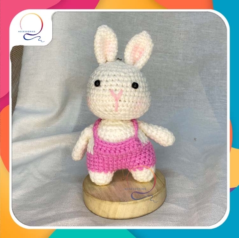 BIG ANIMALS RABBIT IN CLOTHES-dark pink