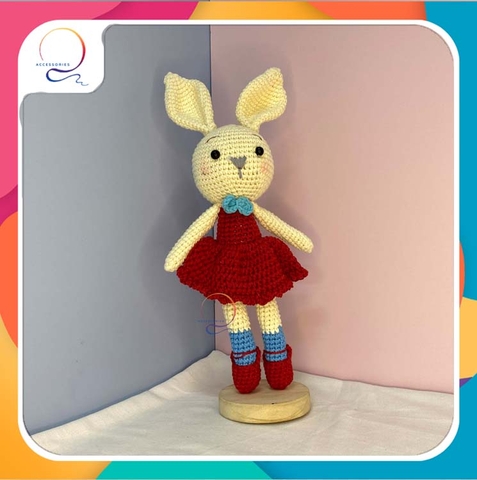 SUPER BIG ANIMALS BALLET RABIT-red