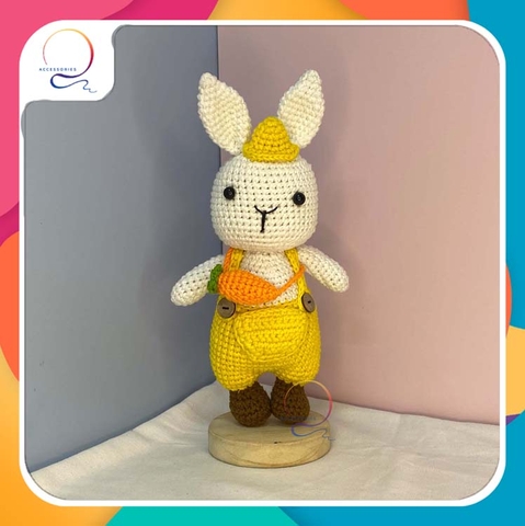 SUPER BIG ANIMALS FARMER RABBIT-yellow