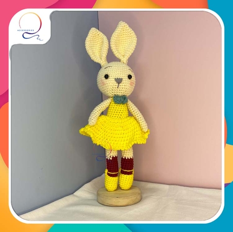 SUPER BIG ANIMALS BALLET RABIT-yellow