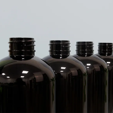 Chai nhựa PET đen đựng dầu gội chất lượng cao