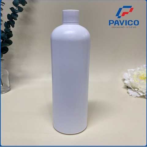 Chai HDPE 250ML màu trắng đen