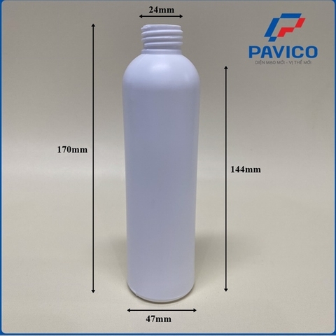 Chai nhựa HDPE 100ML-250ML TRẮNG ĐEN