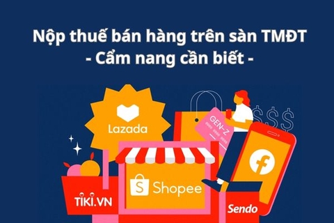 Nộp thuế bán hàng trên sàn thương mại điện tử