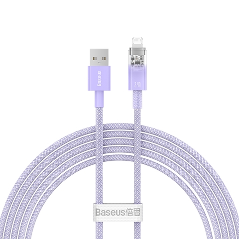 Cáp Sạc Nhanh USB to iP Baseus Explorer Series Fast Charging Cable with Smart Temperature Control