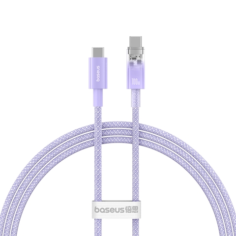 Cáp Sạc Nhanh Baseus Explorer Series Fast Charging Cable with Smart Temperature Control Type-C to Type-C 100W