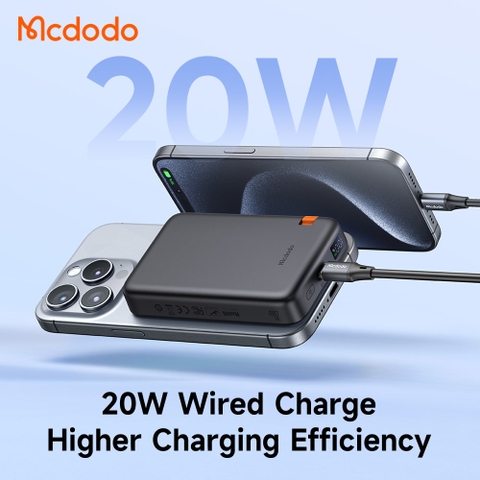 Pin Dự Phòng Không Dây Mcdodo 2-in-1 20W Magnetic Wireless Power Bank