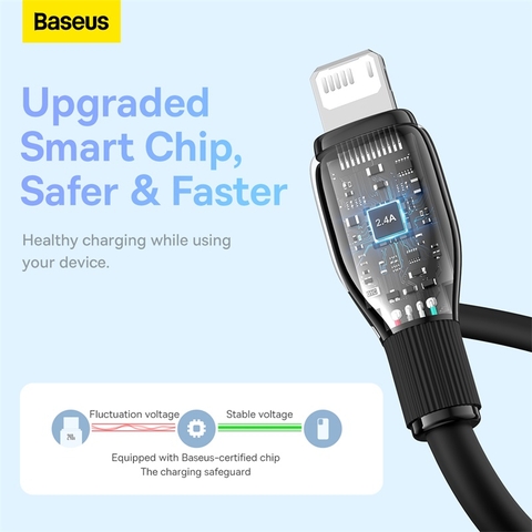 Cáp Sạc Nhanh Baseus Pudding Series Fast Charging Cable USB to iP 2.4A