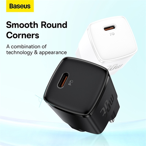 Cốc Sạc Nhanh OS-Baseus Cube Pro Fast Charger 1C 30W (Chân cắm tròn)