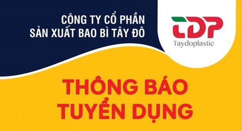 THÔNG BÁO TUYỂN TRƯỞNG CA SẢN XUẤT, CƠ ĐIỆN, CÔNG NHÂN