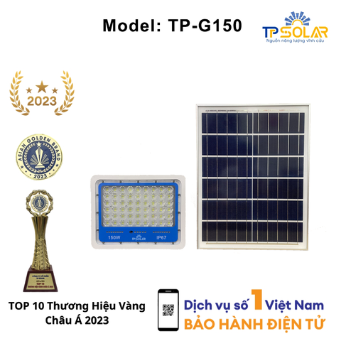 [150W] Đèn Pha Chống Chói Năng Lượng Mặt Trời TP Solar TP-G150