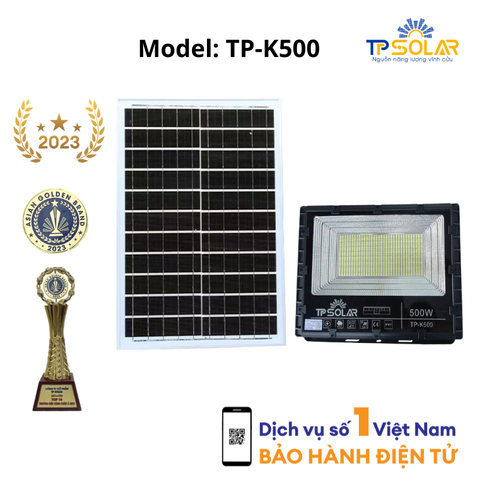 [500W] Đèn Pha Năng Lượng Mặt Trời Bản Nâng Cấp TP SOLAR TP-K500 Mới Nhất