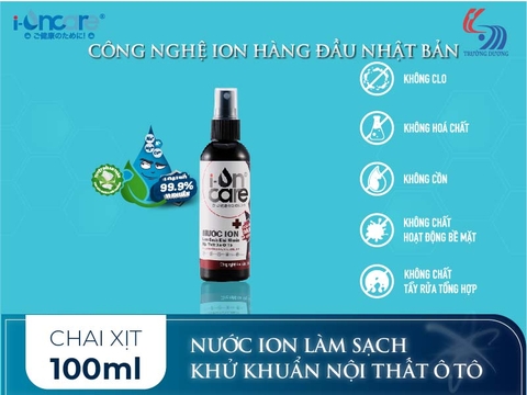 Nước ION Làm sạch khử khuẩn nội thất ô tô