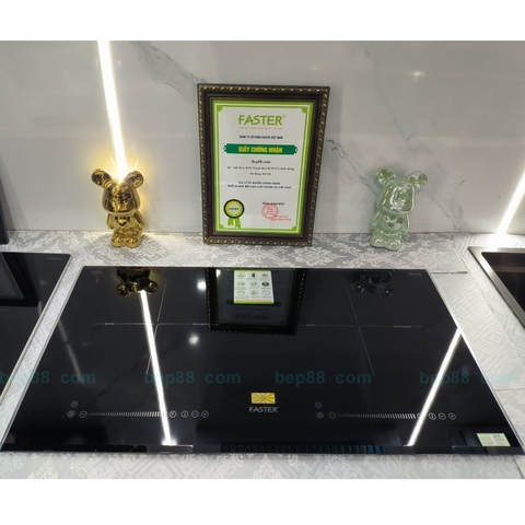 Bếp từ đôi Faster 986i | Mặt kính Schott ceran | Bụng E.G.O