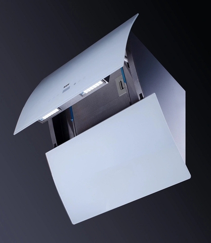 Máy Hút Mùi Kính Vát Cong KAFF KF-LUX AT70H WH