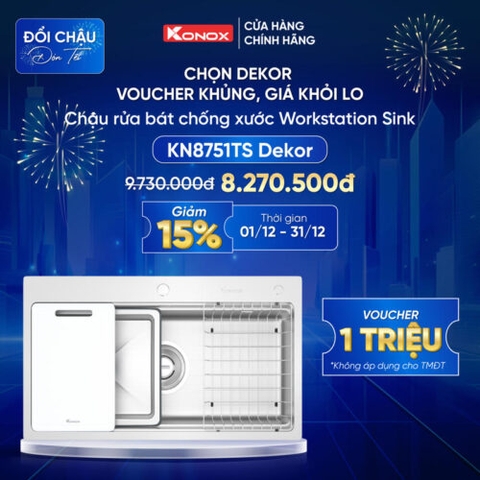 Chậu rửa bát Konox KN8751TS Dekor