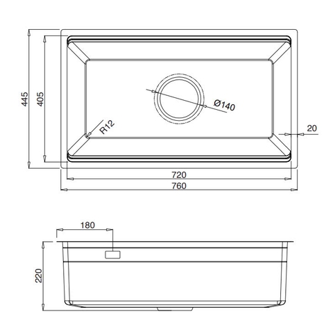Chậu rửa bát Kluger KWU8161FS – S76 Plus