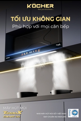 Máy hút mùi Kocher Turbo Smart 3D X3D-350D
